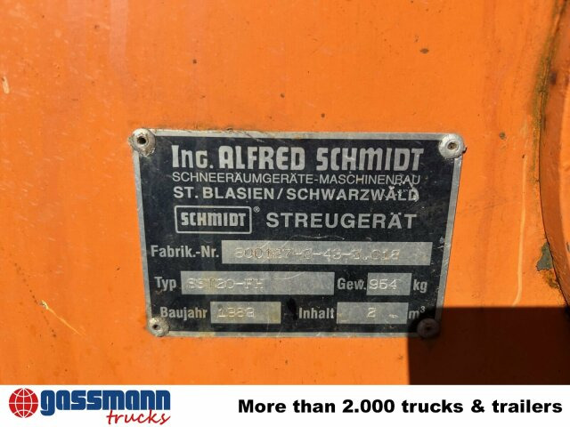 Sand/ Salt spreader for Municipal/ Special vehicle Schmidt SST20-FH Salzstreuer ca. 2m³, Unimog: picture 7 Sand/ Salt spreader for Municipal/ Special vehicle Schmidt SST20-FH Salzstreuer ca. 2m³, Unimog: picture 7