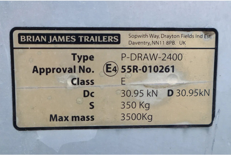 Dropside/ Flatbed trailer Brian James DIGGER PLANT 2700 KG | TANDEM AXLE | MACHINE TRANSPORT: picture 19