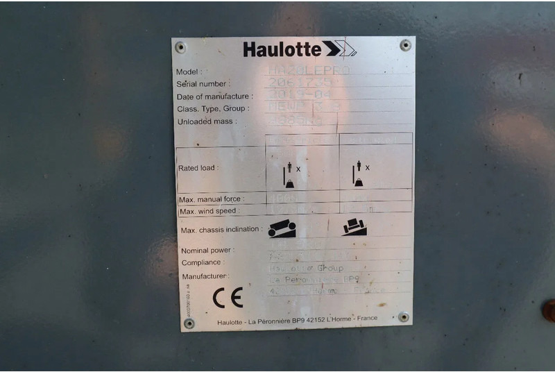 Articulated boom Haulotte HA20 LE PRO | 20 METER | NEW BATTERIES: picture 20