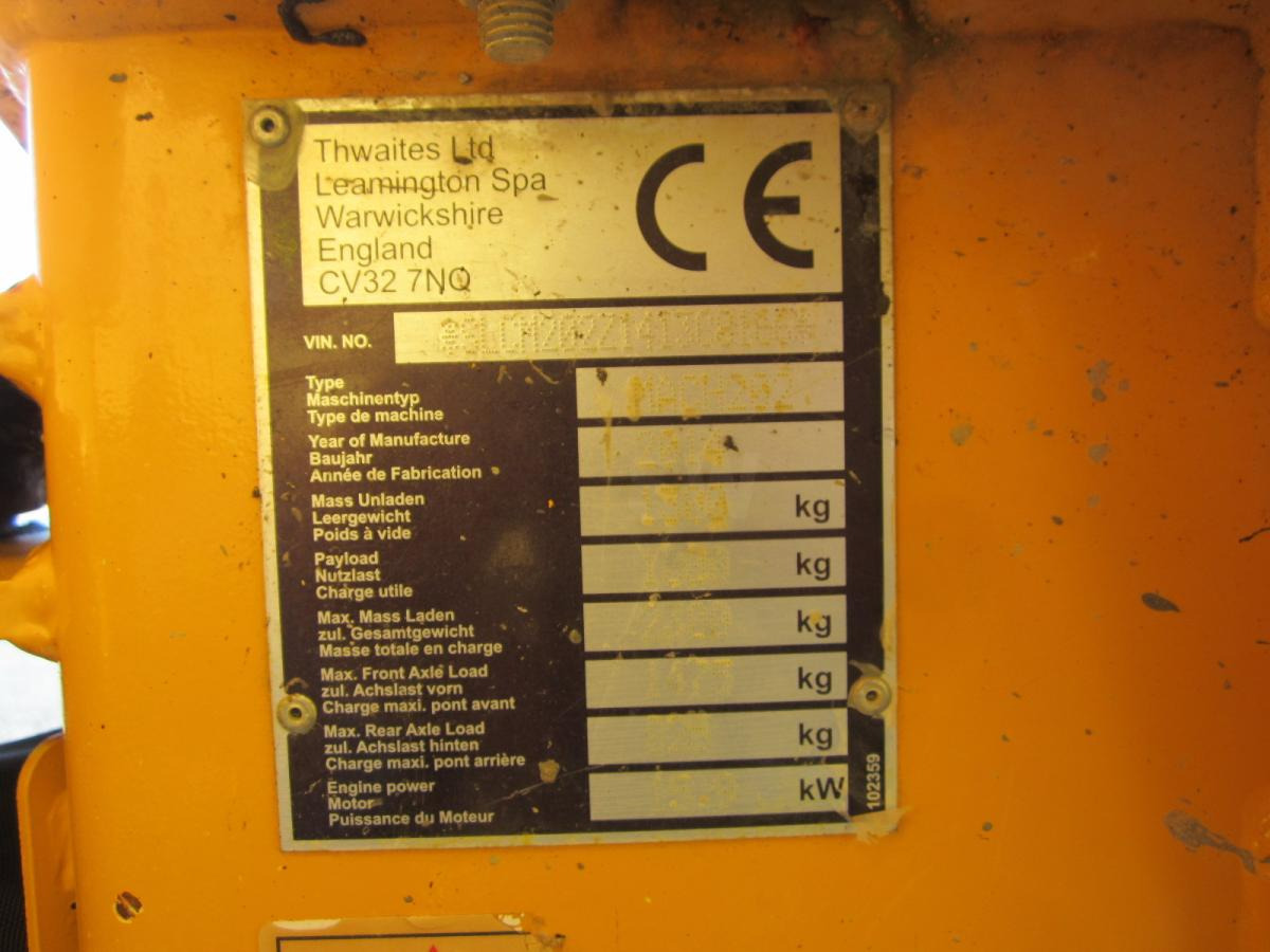 Mini dumper Thwaites MACH 202: picture 12