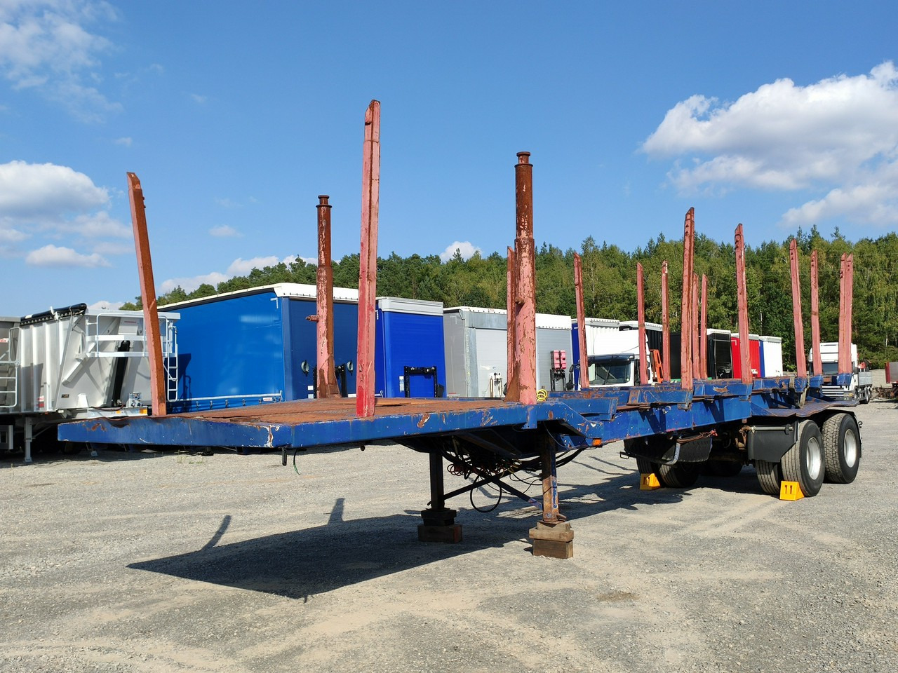 Husmann " HUTTNER SATY " osie skrętne+pilot kłonice rozuwane - Timber semi-trailer: picture 3 Husmann " HUTTNER SATY " osie skrętne+pilot kłonice rozuwane - Timber semi-trailer: picture 3