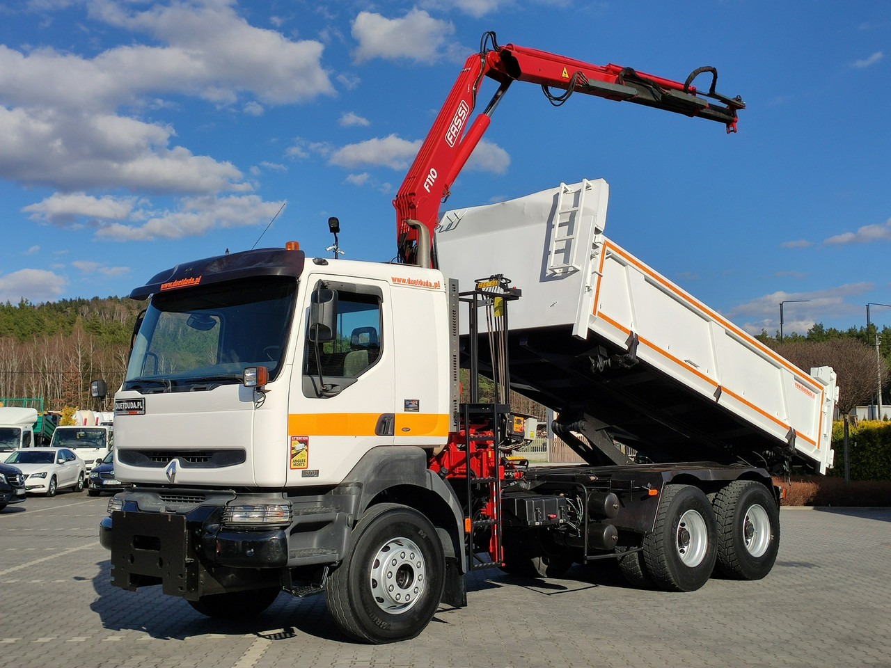 Renault Kerax 26.370 6x4 Mocny HDS FASSI F110 - Tipper, Crane truck: picture 1 Renault Kerax 26.370 6x4 Mocny HDS FASSI F110 - Tipper, Crane truck: picture 1