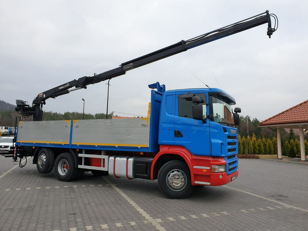 Scania R 400 LB 6x2 HDS Budowlanka Widły Oś Skrętna Super Stan on lease Scania R 400 LB 6x2 HDS Budowlanka Widły Oś Skrętna Super Stan: picture 11