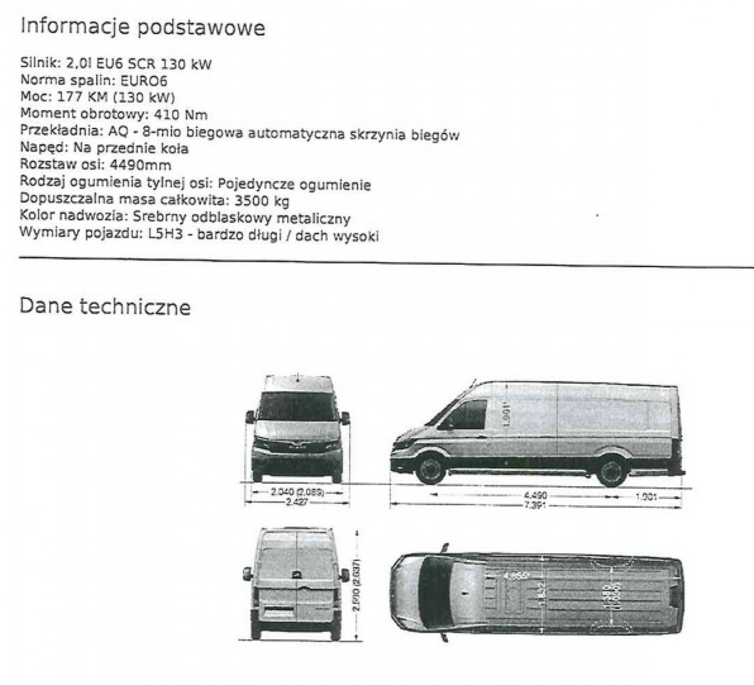 Volkswagen Crafter on lease Volkswagen Crafter: picture 50