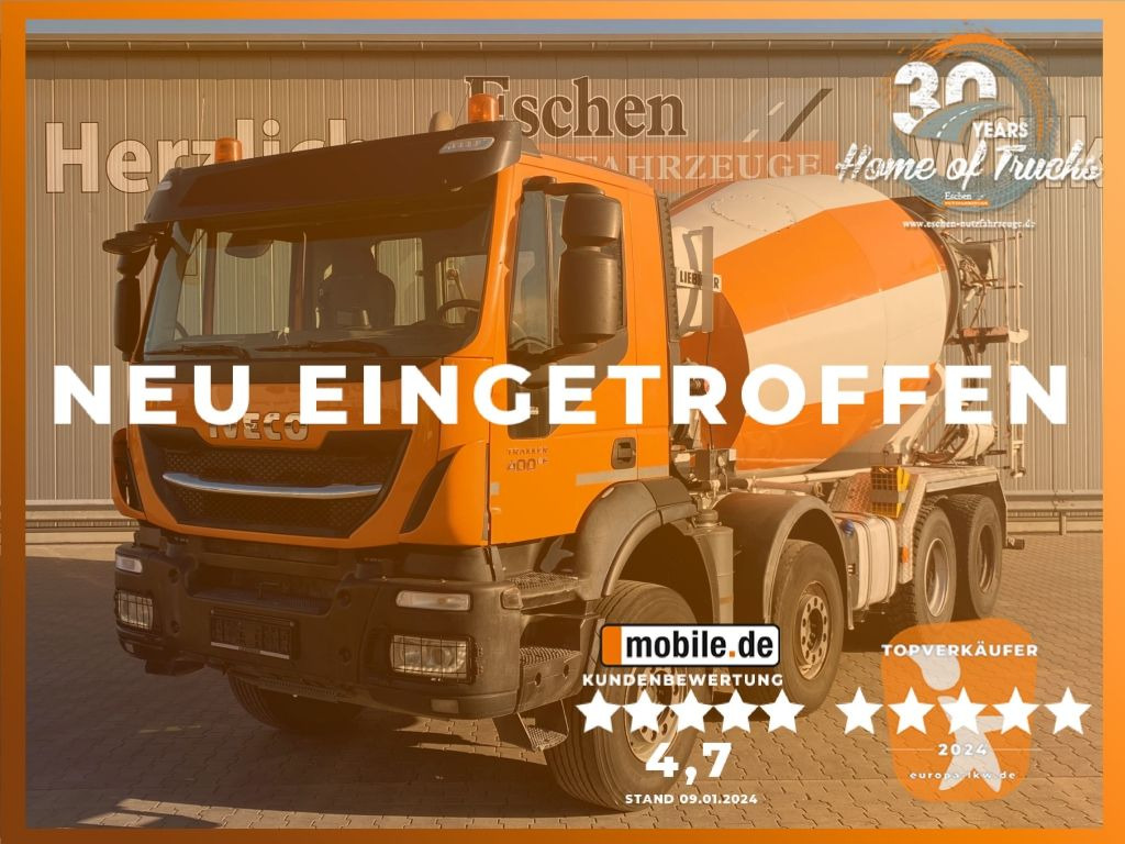 Iveco Trakker AD 340 TB 400/8x4 | 9m³ Liebherr*Navi*AC - Concrete mixer truck: picture 1 Iveco Trakker AD 340 TB 400/8x4 | 9m³ Liebherr*Navi*AC - Concrete mixer truck: picture 1