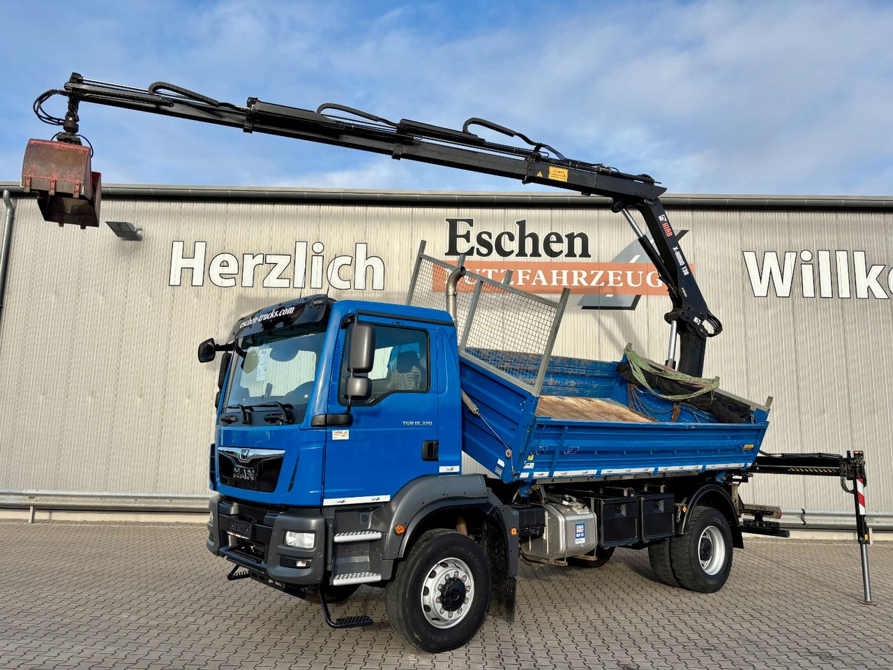 MAN TGM 18.320 4x4 BB | TÜV NEU*HIAB XHIDUO 138*FUNK - Tipper, Crane truck: picture 1 MAN TGM 18.320 4x4 BB | TÜV NEU*HIAB XHIDUO 138*FUNK - Tipper, Crane truck: picture 1