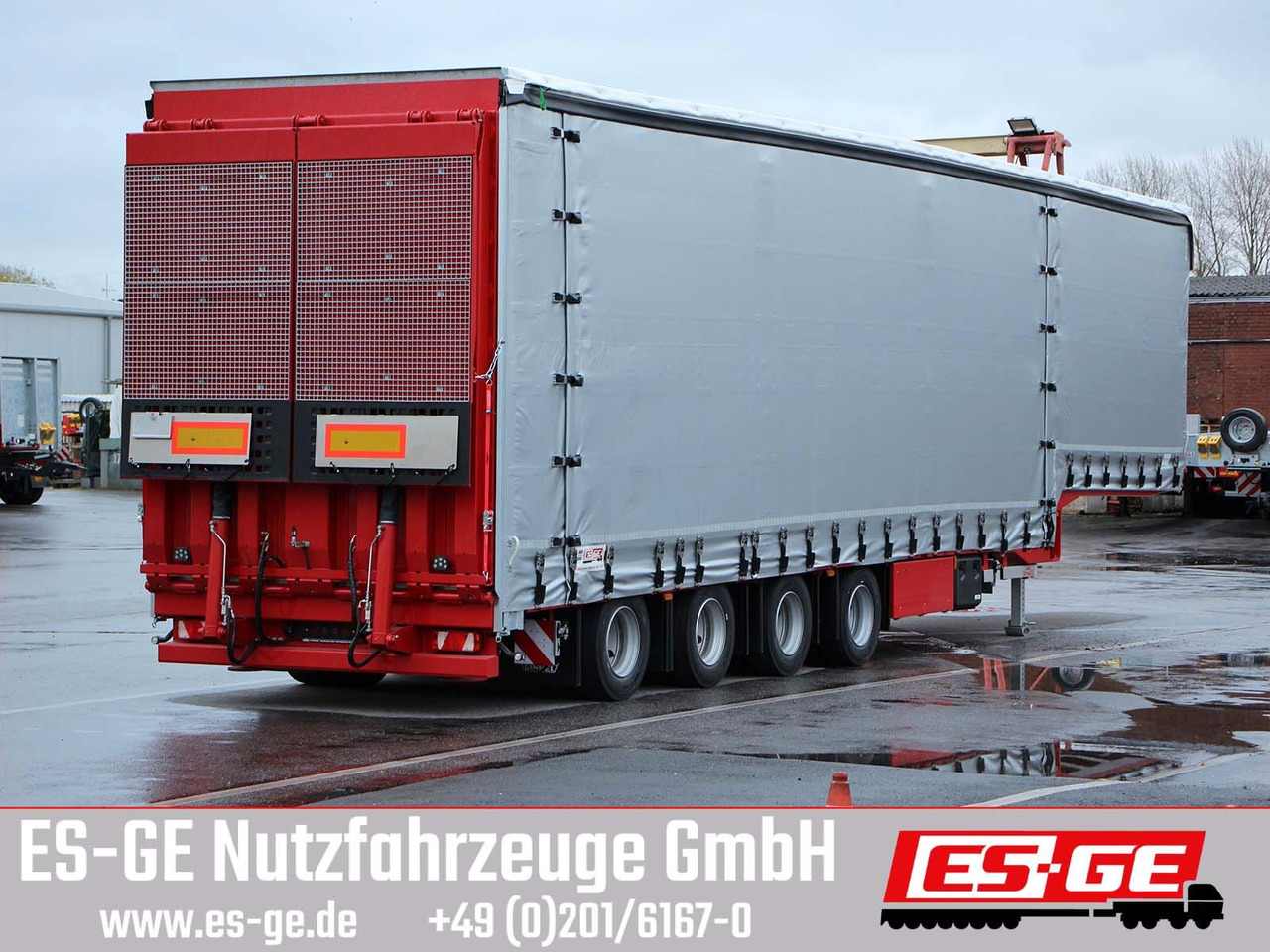 Dinkel 4-Achs-Jumbotieflader - doppelte Rampen - Low loader semi-trailer: picture 2 Dinkel 4-Achs-Jumbotieflader - doppelte Rampen - Low loader semi-trailer: picture 2