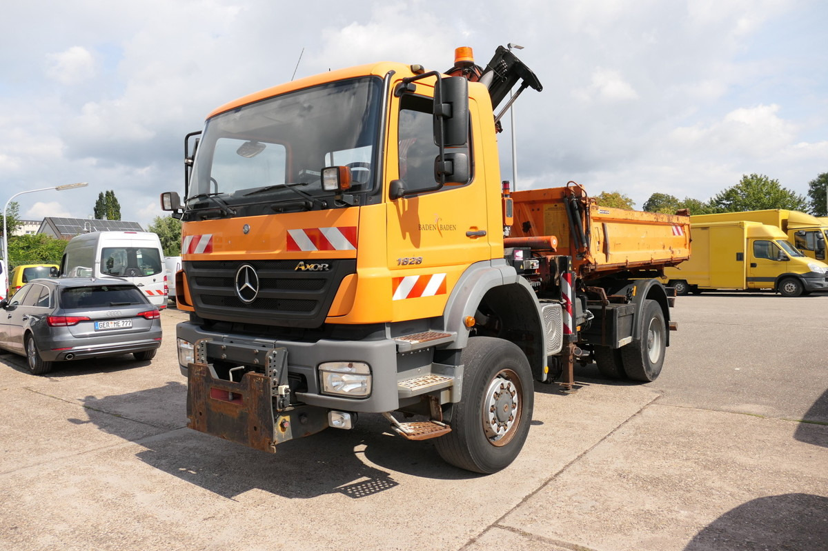 MERCEDES-BENZ 1828 AK Kran Axor-R Atlas 85.2 Kipper Winterdien - Tipper, Crane truck: picture 3 MERCEDES-BENZ 1828 AK Kran Axor-R Atlas 85.2 Kipper Winterdien - Tipper, Crane truck: picture 3