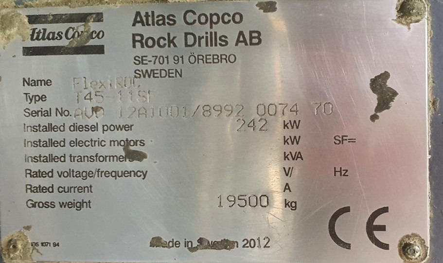 Drilling rig Atlas Copco FlexiROC T45-11SF: picture 16