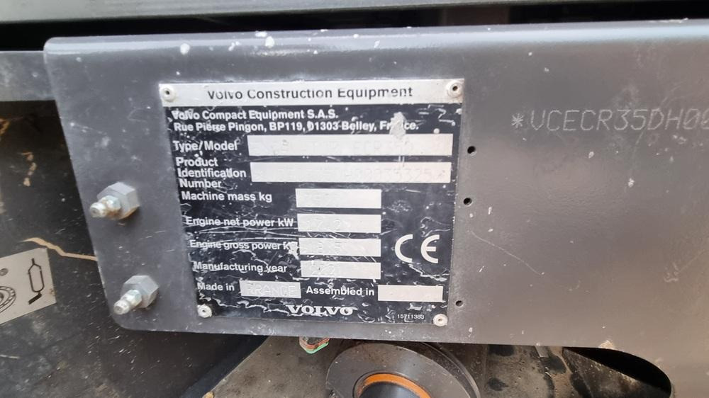Mini excavator Volvo ECR35D: picture 11 Mini excavator Volvo ECR35D: picture 11