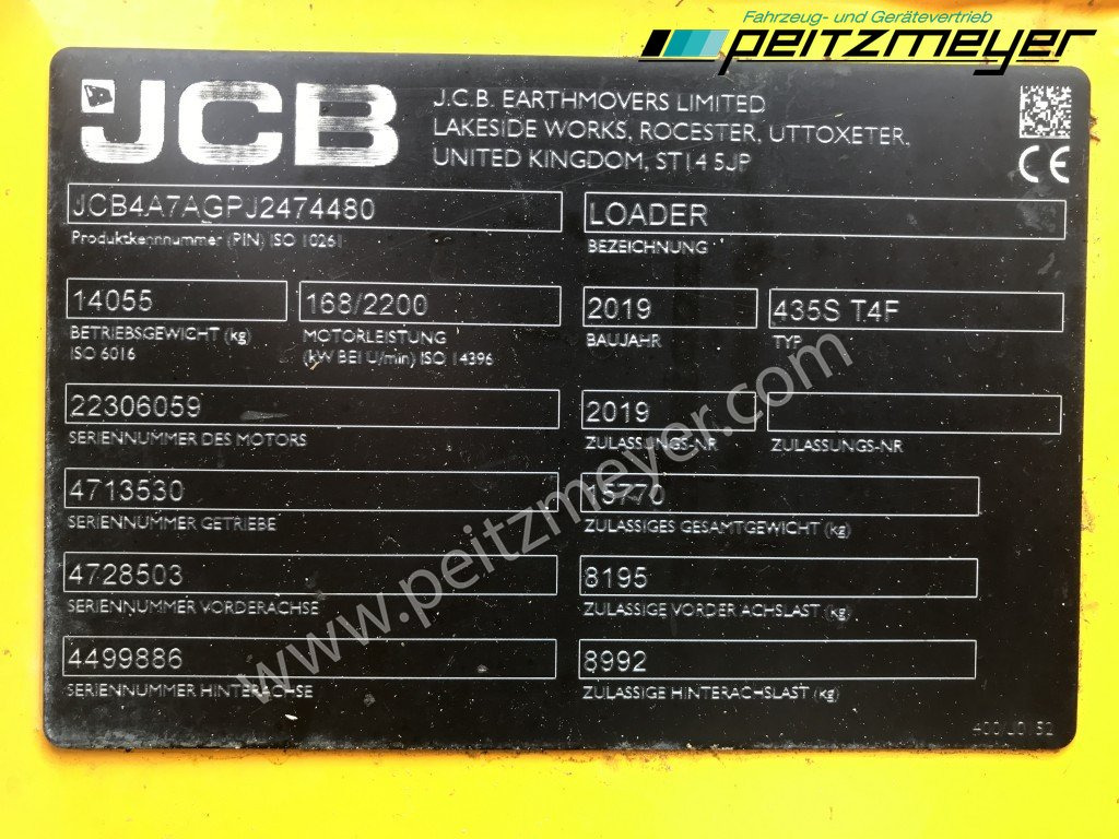 Wheel loader JCB RADLADER 435 S: picture 7