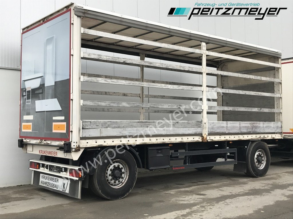 Curtainsider trailer KRUKENMEIER PRITSCHENANHÄNGER 18 T. mit Durchlade: picture 1
