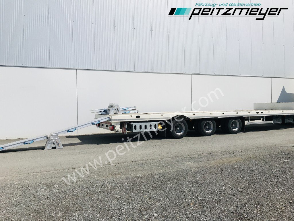 Low loader semi-trailer Möslein 3-Achs-Tieflader STO 3, Lenkachse, Rampen, neuwertig: picture 9