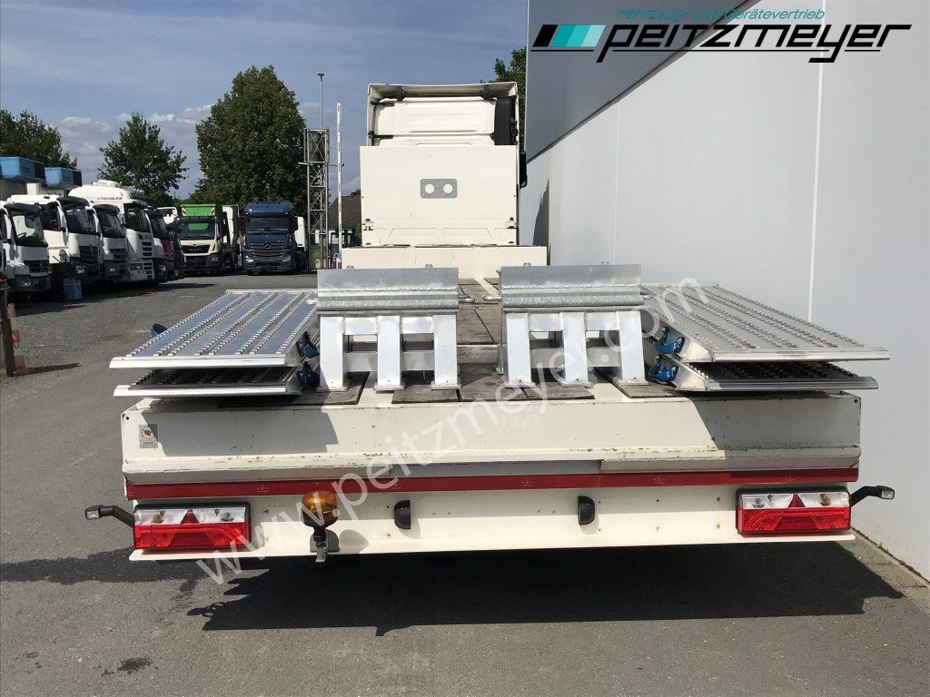 Low loader semi-trailer Möslein 3-Achs-Tieflader STO 3, Lenkachse, Rampen, neuwertig: picture 7
