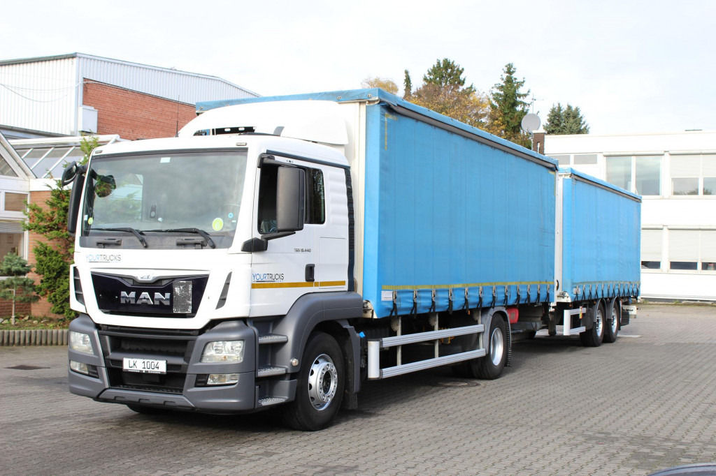 MAN TGS 18.440 Plane Zug Schlafplatz AHK Edscha - Curtainsider truck: picture 1 MAN TGS 18.440 Plane Zug Schlafplatz AHK Edscha - Curtainsider truck: picture 1