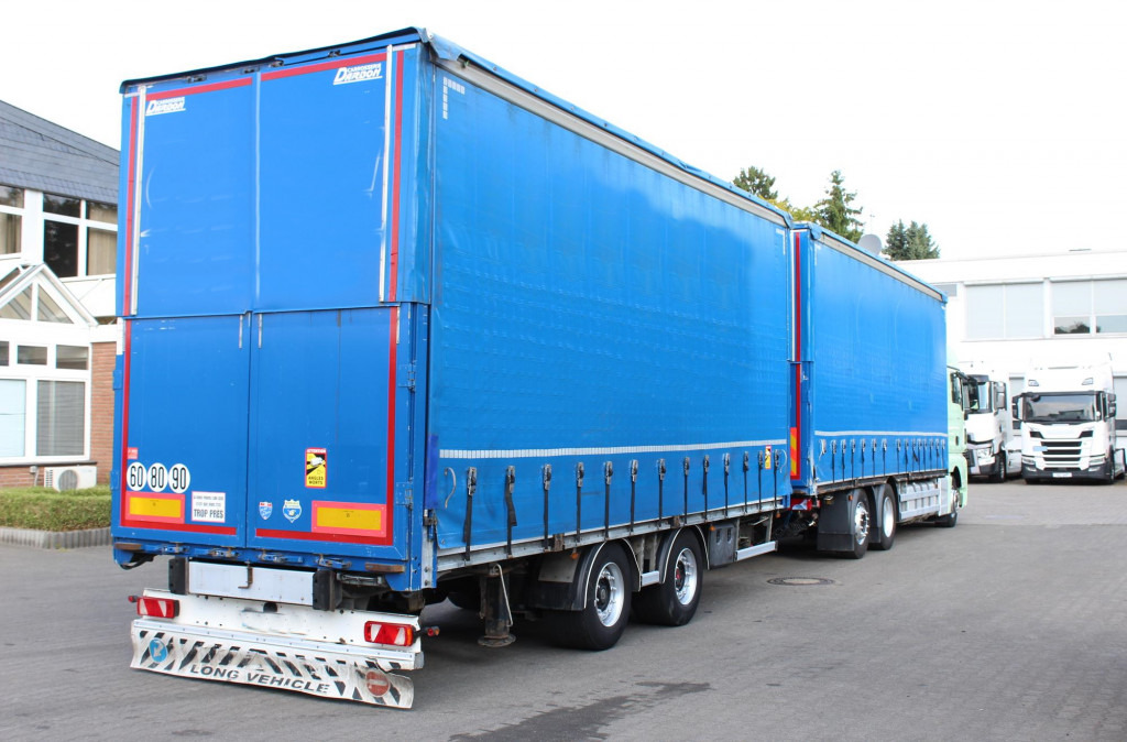 Curtainsider truck MAN TGX 26.460 Retarder Jumbo-Zug 120M3 Durchlade: picture 12