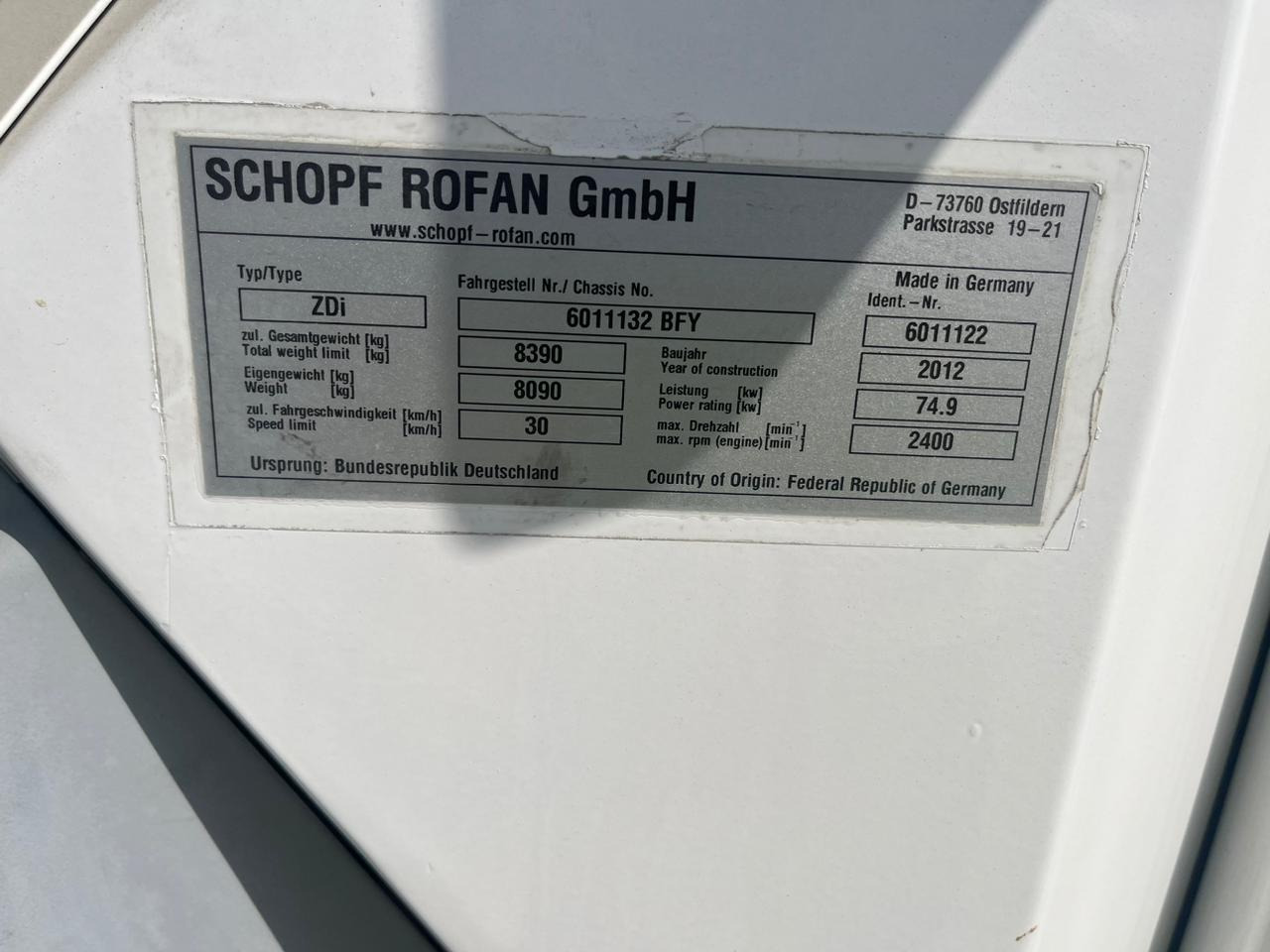 Schopf Rofan ZDi Diesel Tractor 8Tons - Pushback tractor: picture 4 Schopf Rofan ZDi Diesel Tractor 8Tons - Pushback tractor: picture 4