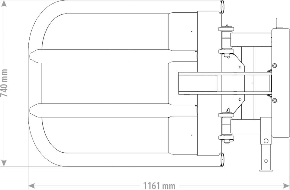 Ballenzange Rundbellenzange Silozange Frontlader Euro Fendt - Clamp: picture 2 Ballenzange Rundbellenzange Silozange Frontlader Euro Fendt - Clamp: picture 2