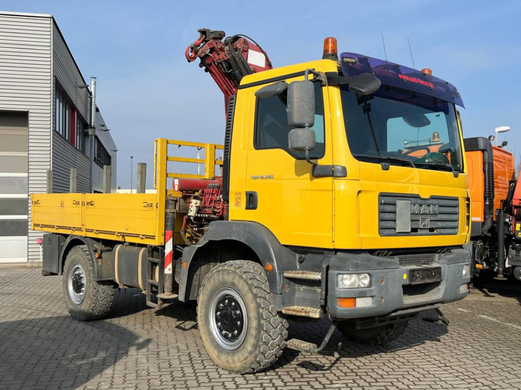 MAN MAN TG-M Pritsche Kran 18.280 4x4 Singelreifen Funkfernbedienung - Dropside/ Flatbed truck, Crane truck: picture 2 MAN MAN TG-M Pritsche Kran 18.280 4x4 Singelreifen Funkfernbedienung - Dropside/ Flatbed truck, Crane truck: picture 2