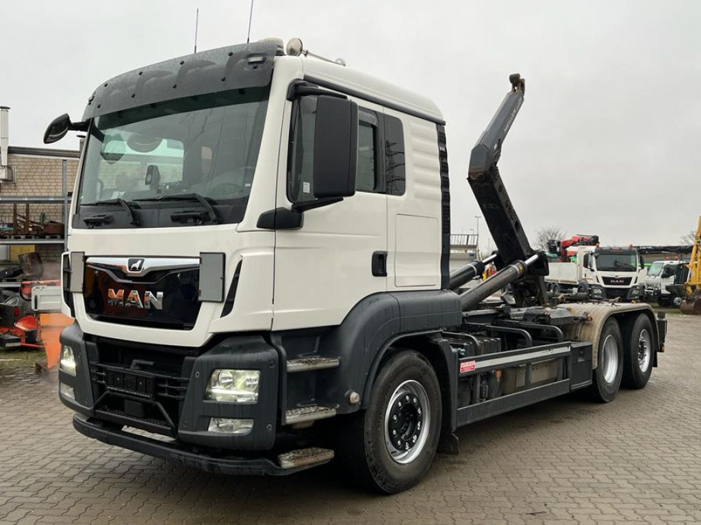 MAN TG-S 26.460 6x2-2 BL Abrollkipper Meiller, Funk - Hook lift truck: picture 1 MAN TG-S 26.460 6x2-2 BL Abrollkipper Meiller, Funk - Hook lift truck: picture 1