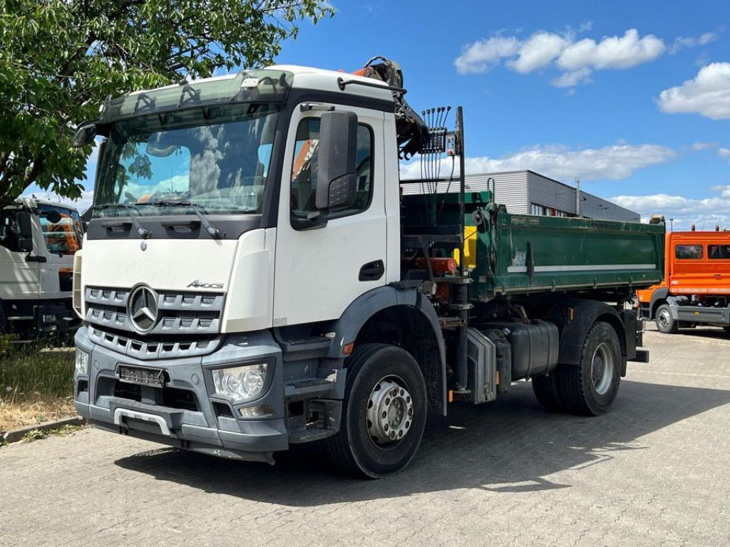 Mercedes-Benz Arocs 1835 K 2-Achs Kipper Kran Atlas 126.3 - Tipper, Crane truck: picture 1 Mercedes-Benz Arocs 1835 K 2-Achs Kipper Kran Atlas 126.3 - Tipper, Crane truck: picture 1