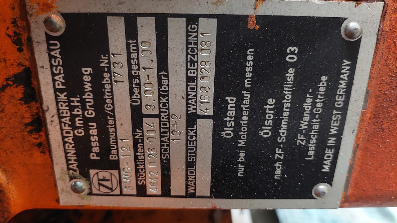 Schopf F106 spare parts - Spare parts for Ground support equipment: picture 3 Schopf F106 spare parts - Spare parts for Ground support equipment: picture 3