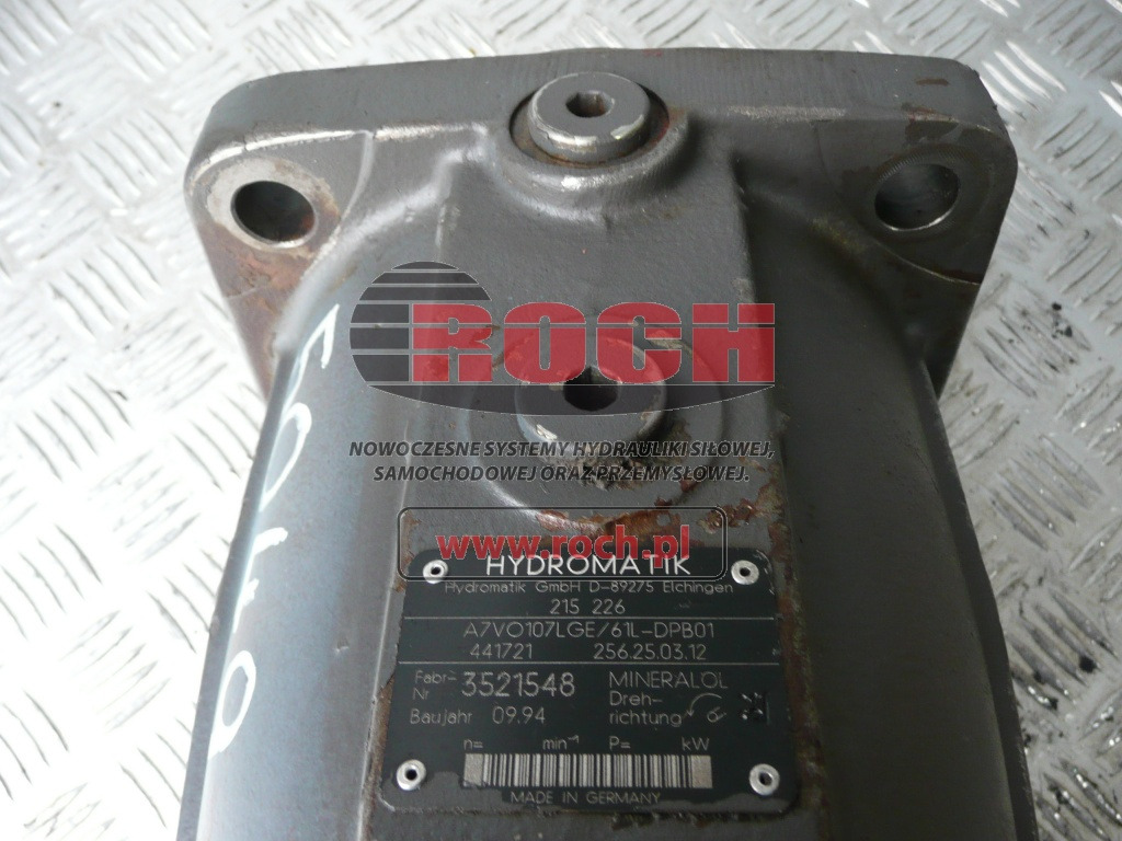 HYDROMATIK 215226 A7VO107LGE/61L-DPB01 441721 256.25.03.12 - Hydraulic pump: picture 1 HYDROMATIK 215226 A7VO107LGE/61L-DPB01 441721 256.25.03.12 - Hydraulic pump: picture 1