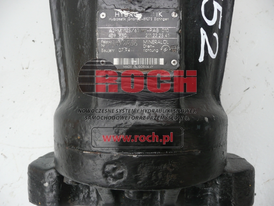 HYDROMATIK A2FM125/61W-PAB010 409630 211.22.25.41 - Hydraulic motor for Wheel excavator: picture 2 HYDROMATIK A2FM125/61W-PAB010 409630 211.22.25.41 - Hydraulic motor for Wheel excavator: picture 2
