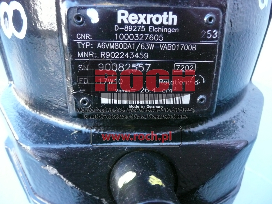 REXROTH A6VM80DA1/63W-VAB01700B 1000327605 - Hydraulic motor for Telescopic handler: picture 2 REXROTH A6VM80DA1/63W-VAB01700B 1000327605 - Hydraulic motor for Telescopic handler: picture 2