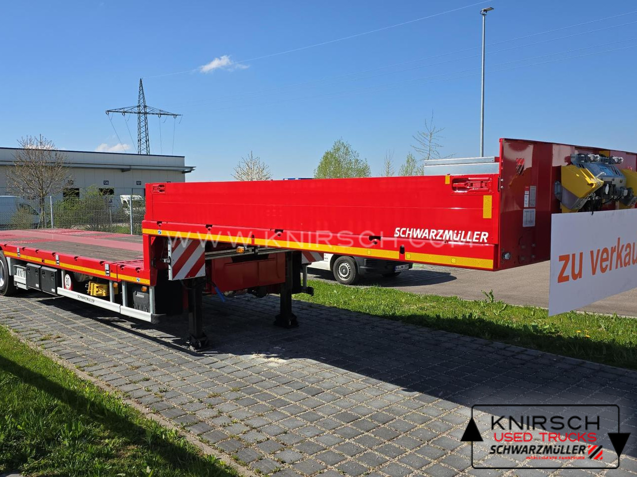 Low loader semi-trailer SCHWARZMUELLER Tieflader ausziehbar gelenkt: picture 6