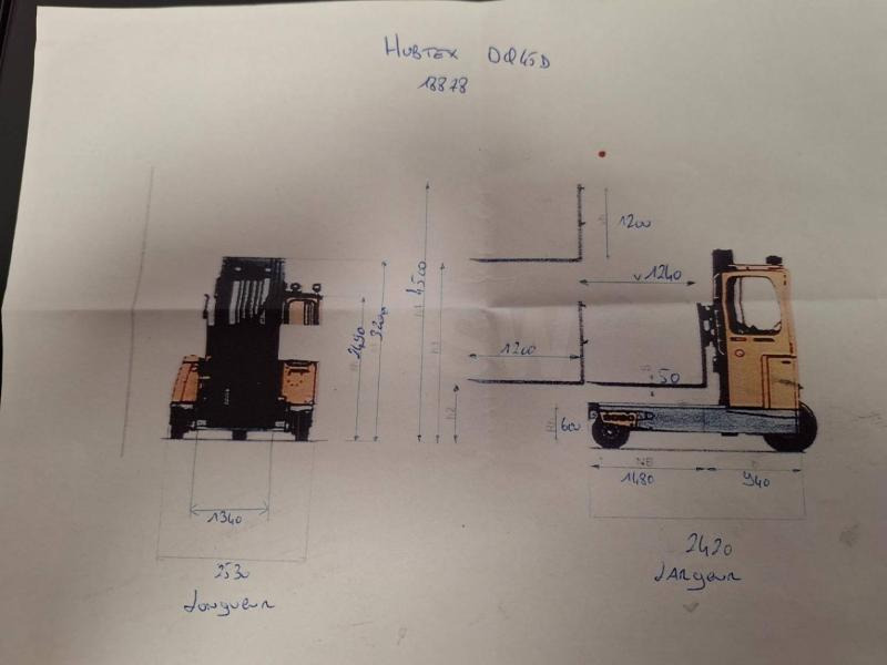 4-way reach truck Hubtex DQ45D: picture 17