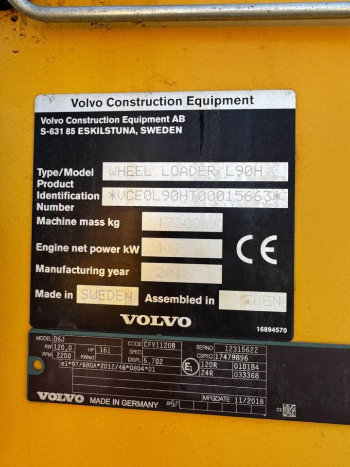 Volvo L90H on lease Volvo L90H: picture 19