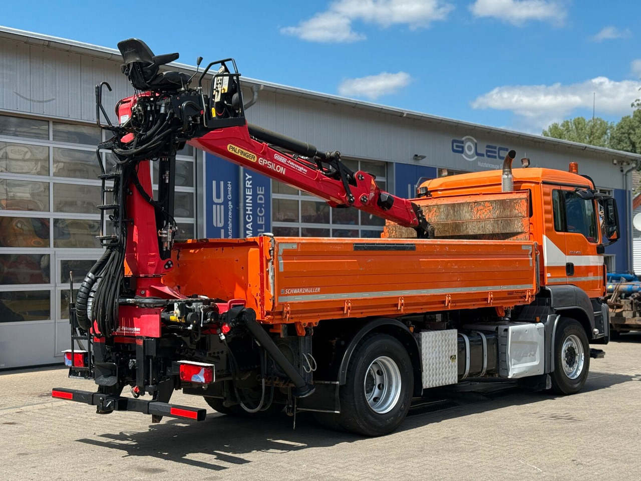 MAN TGS 18.400 4x2 Kipper Bordmatic Kran Palfinger - Crane truck: picture 3 MAN TGS 18.400 4x2 Kipper Bordmatic Kran Palfinger - Crane truck: picture 3