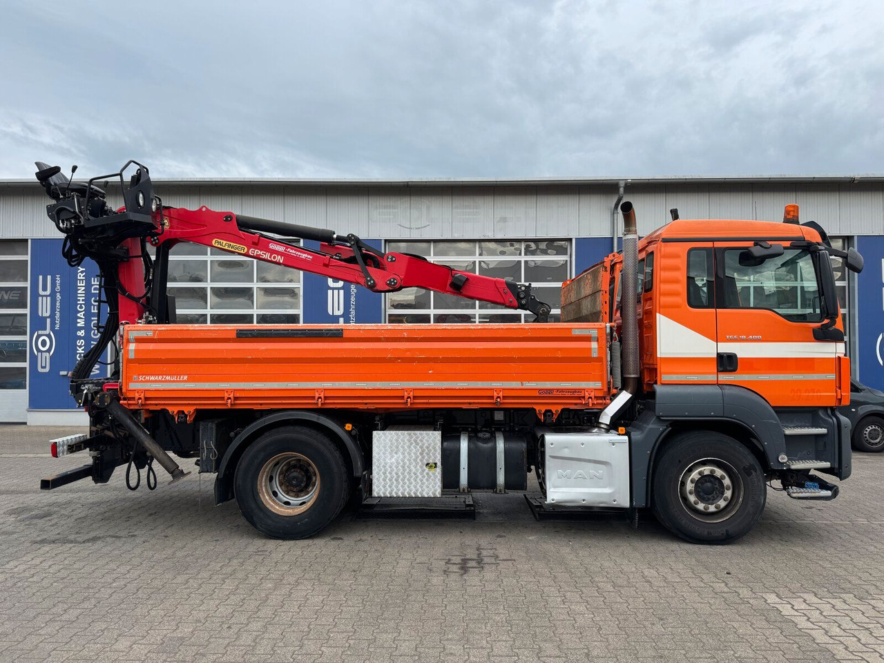 MAN TGS 18.400 4x2 Kipper Bordmatic Kran Palfinger - Crane truck: picture 3 MAN TGS 18.400 4x2 Kipper Bordmatic Kran Palfinger - Crane truck: picture 3