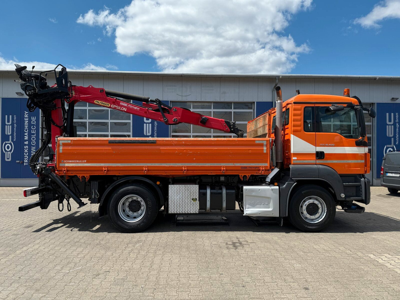 MAN TGS 18.400 4x2 Kipper Bordmatic Kran Palfinger - Tipper, Crane truck: picture 2 MAN TGS 18.400 4x2 Kipper Bordmatic Kran Palfinger - Tipper, Crane truck: picture 2