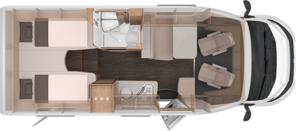 Knaus L!VE TI 650 MEG Platinum Selection Voll-LED -Fro - Semi-integrated motorhome: picture 2 Knaus L!VE TI 650 MEG Platinum Selection Voll-LED -Fro - Semi-integrated motorhome: picture 2