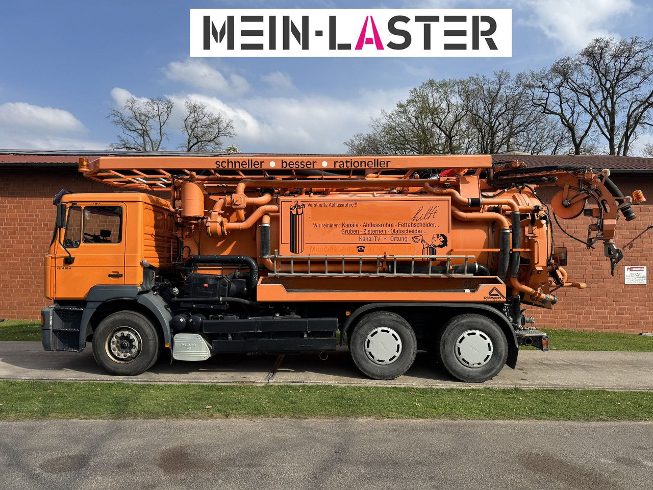 MAN FE 410 Assmann Saug HD Spüler Recycling + FB. - Vacuum truck: picture 4 MAN FE 410 Assmann Saug HD Spüler Recycling + FB. - Vacuum truck: picture 4