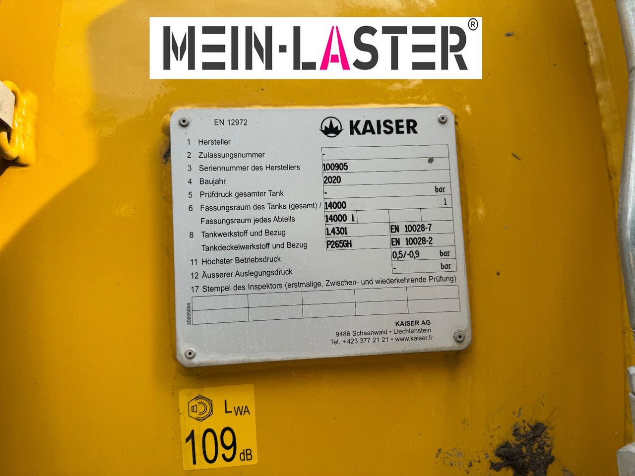 Vacuum truck Scania G 450 8x4 Kaiser Twister Komfort V2A Funk: picture 12