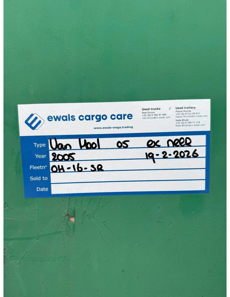 Van Hool 2005 Van Hool mega schuifzeiler met liftas & kooiaap aansluiting - Closed box semi-trailer: picture 4 Van Hool 2005 Van Hool mega schuifzeiler met liftas & kooiaap aansluiting - Closed box semi-trailer: picture 4