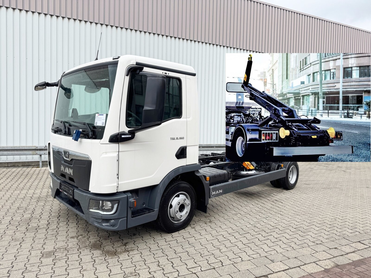 MAN TGL 8.160 4x2 BL CH TGL 8.160 4x2 BL CH, City-Abroller - Hook lift truck: picture 1 MAN TGL 8.160 4x2 BL CH TGL 8.160 4x2 BL CH, City-Abroller - Hook lift truck: picture 1