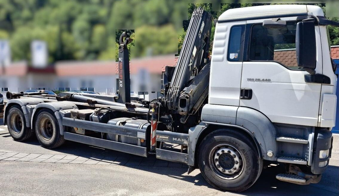 MAN TGS 26.440 BB 6x4 TGS 26.440 BB/6x4 Hiab Kran 166 BS-2-Hiduo, Multilift XR 21 S 59 Abrollanlage - Hook lift truck, Crane truck: picture 1 MAN TGS 26.440 BB 6x4 TGS 26.440 BB/6x4 Hiab Kran 166 BS-2-Hiduo, Multilift XR 21 S 59 Abrollanlage - Hook lift truck, Crane truck: picture 1