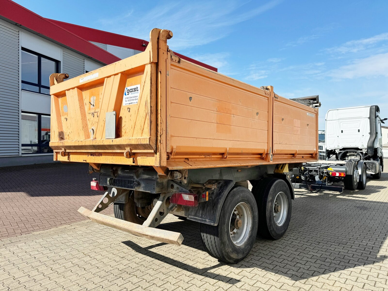 Tipper trailer Meiller Meiller MZDA 18/2 Meiller MZDA 18/2, geteilte Alu-Bordwände, ca. 11m³: picture 7