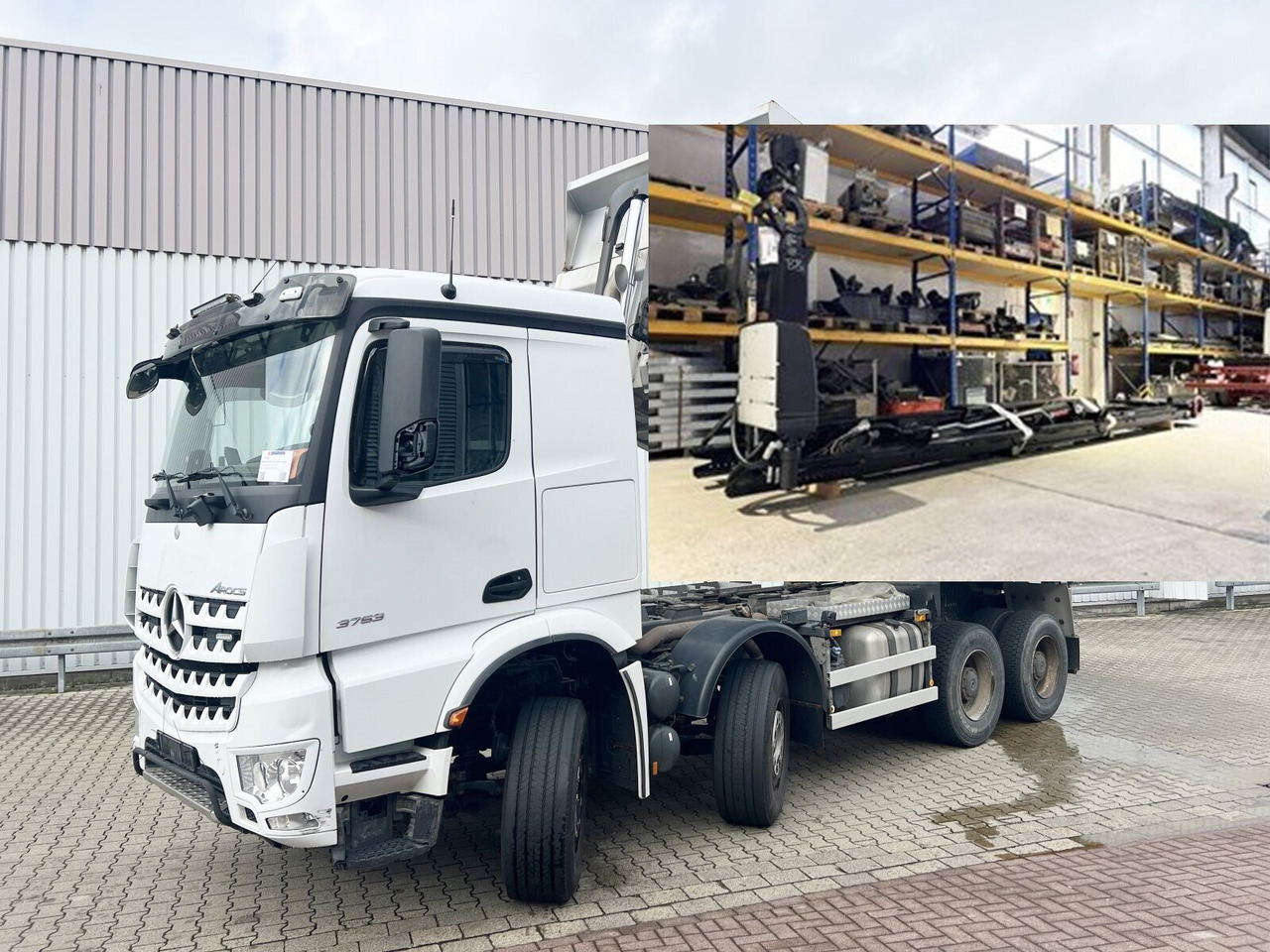Mercedes-Benz Arocs 3253 K 8x4/4 Arocs 3253 K 8x4/4, Retarder, Motorabtrieb - Hook lift truck: picture 1 Mercedes-Benz Arocs 3253 K 8x4/4 Arocs 3253 K 8x4/4, Retarder, Motorabtrieb - Hook lift truck: picture 1