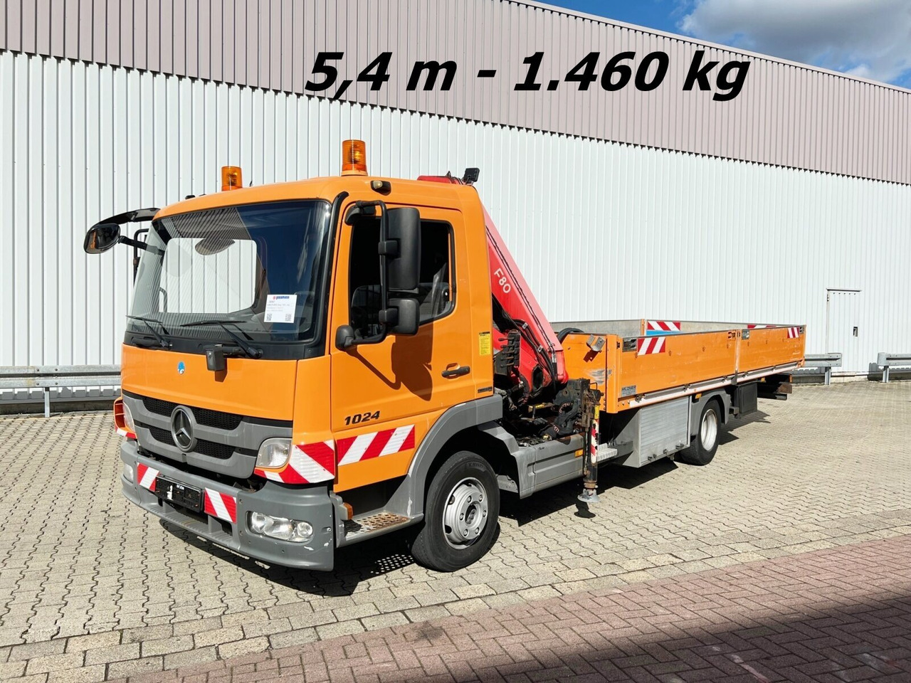 Mercedes-Benz Atego 1024 L 4x2 Atego 1024 L 4x2 mit Kran Fassi F80A.0.21 - Crane truck, Dropside/ Flatbed truck: picture 1 Mercedes-Benz Atego 1024 L 4x2 Atego 1024 L 4x2 mit Kran Fassi F80A.0.21 - Crane truck, Dropside/ Flatbed truck: picture 1