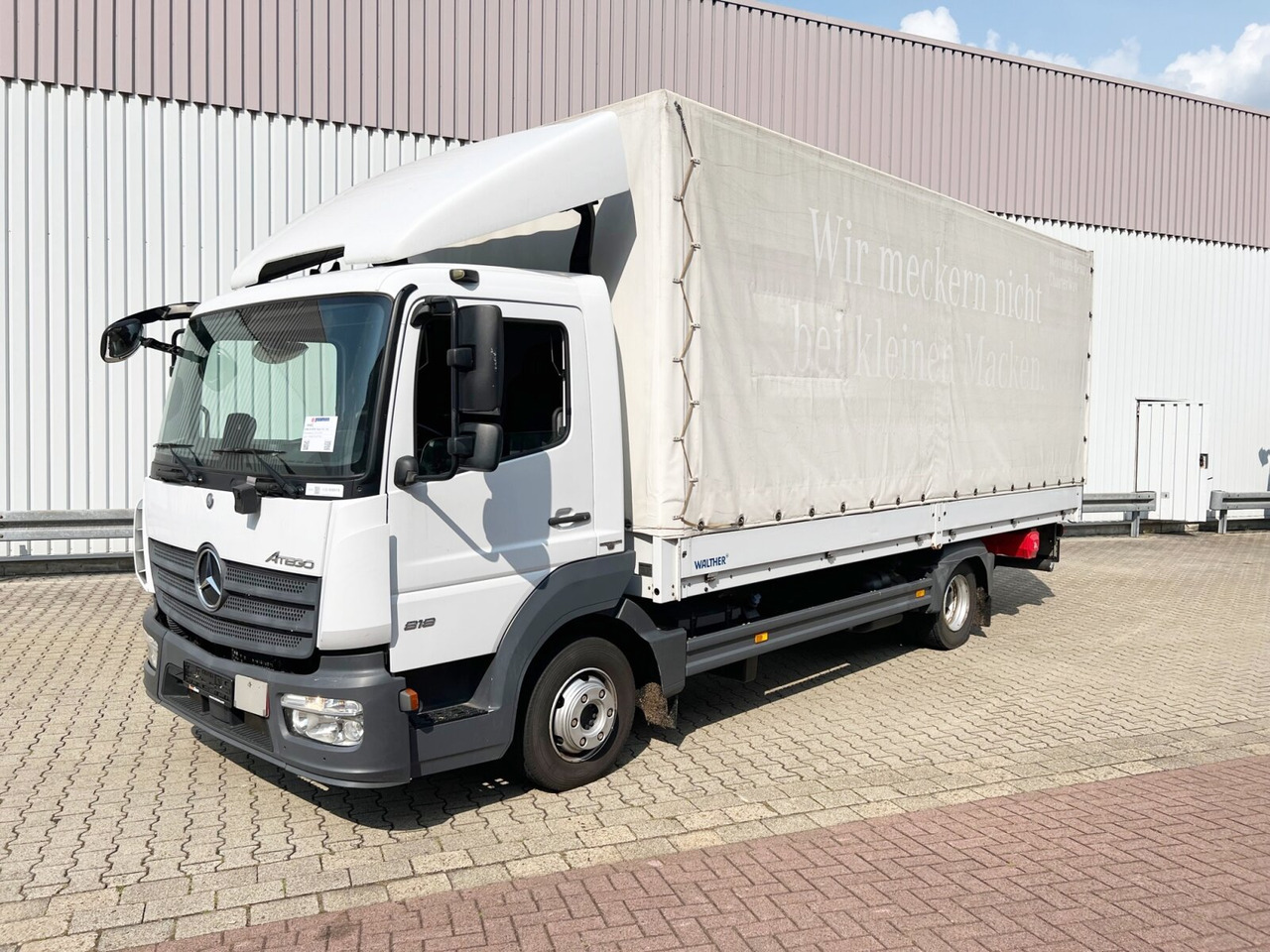 Mercedes-Benz Atego 818 L 4x2 Atego 818 L 4x2 mit Sörensen LBW - Curtainsider truck: picture 1 Mercedes-Benz Atego 818 L 4x2 Atego 818 L 4x2 mit Sörensen LBW - Curtainsider truck: picture 1