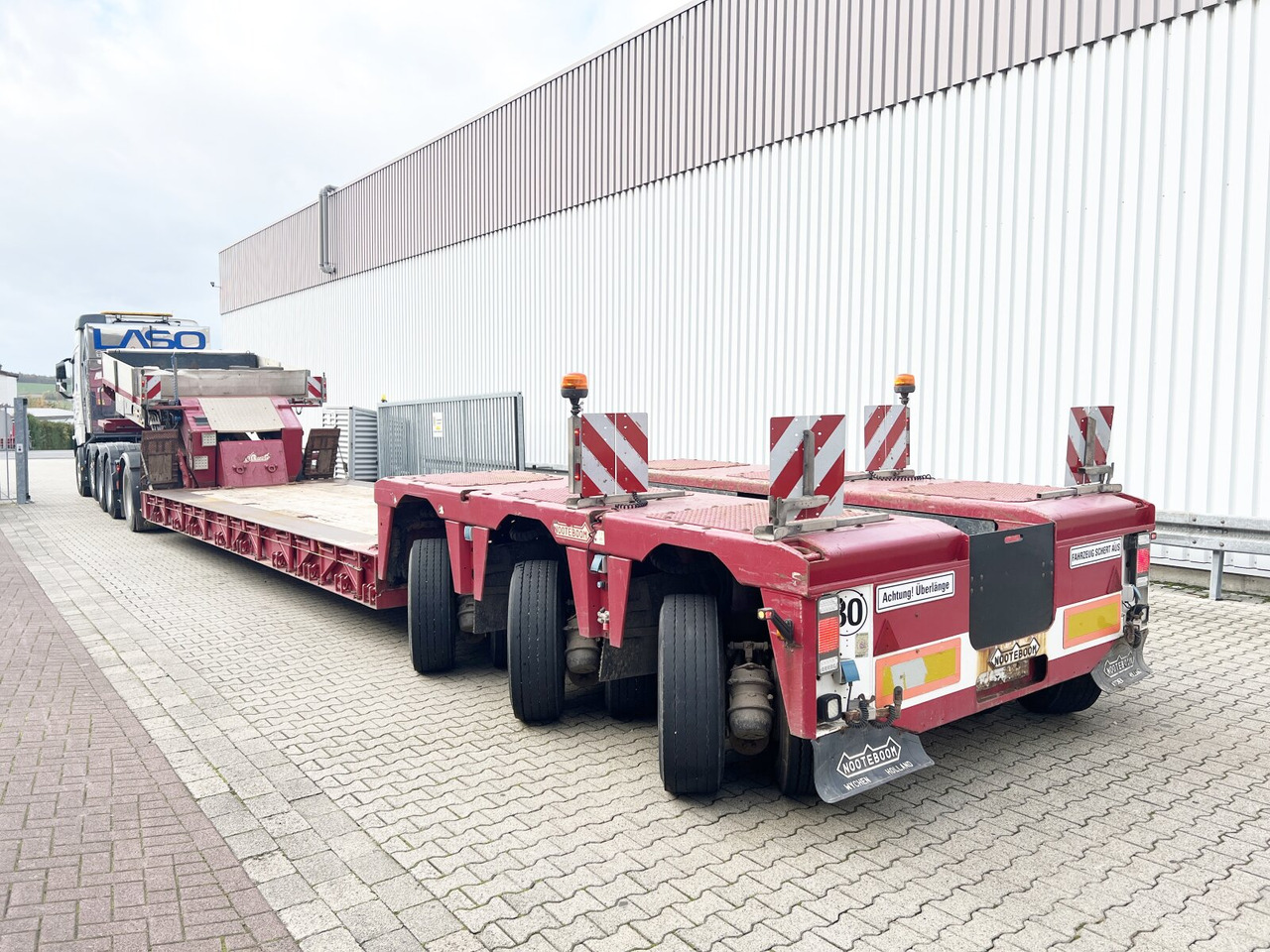 Low loader semi-trailer for transportation of heavy machinery Nooteboom Euro-64-13 Euro-64-13, Jeepdolly, Tiefbett, Verbr. auf 3,2m, hydr. Lenkung: picture 9