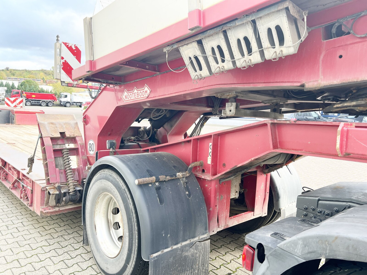 Low loader semi-trailer for transportation of heavy machinery Nooteboom Euro-64-13 Euro-64-13, Jeepdolly, Tiefbett, Verbr. auf 3,2m, hydr. Lenkung: picture 15