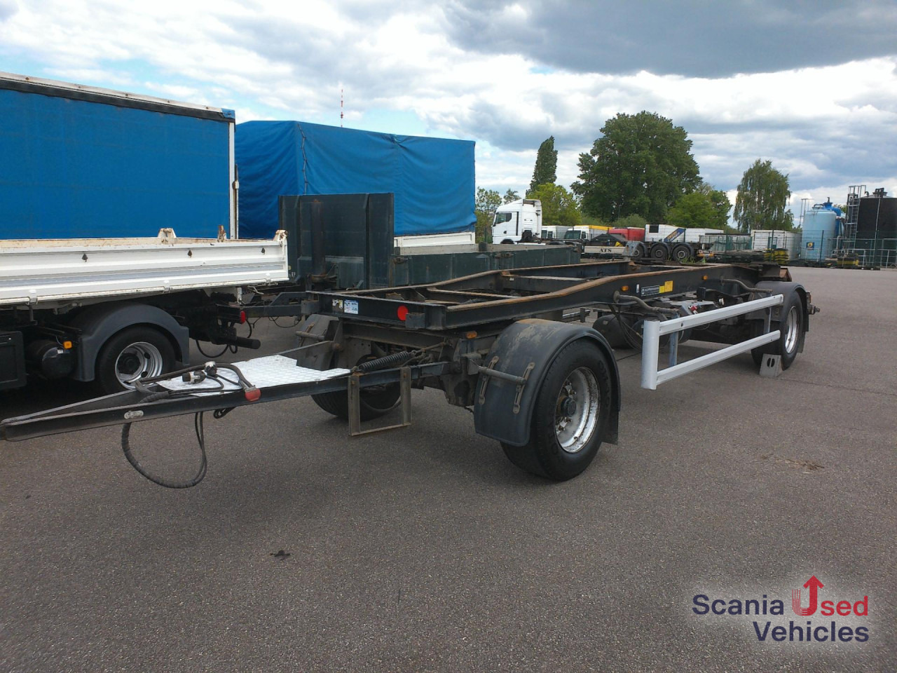 HUEFFERMANN HSA 1870LS f. Abrollbehälter Top !!! - Roll-off/ Skip trailer: picture 1 HUEFFERMANN HSA 1870LS f. Abrollbehälter Top !!! - Roll-off/ Skip trailer: picture 1