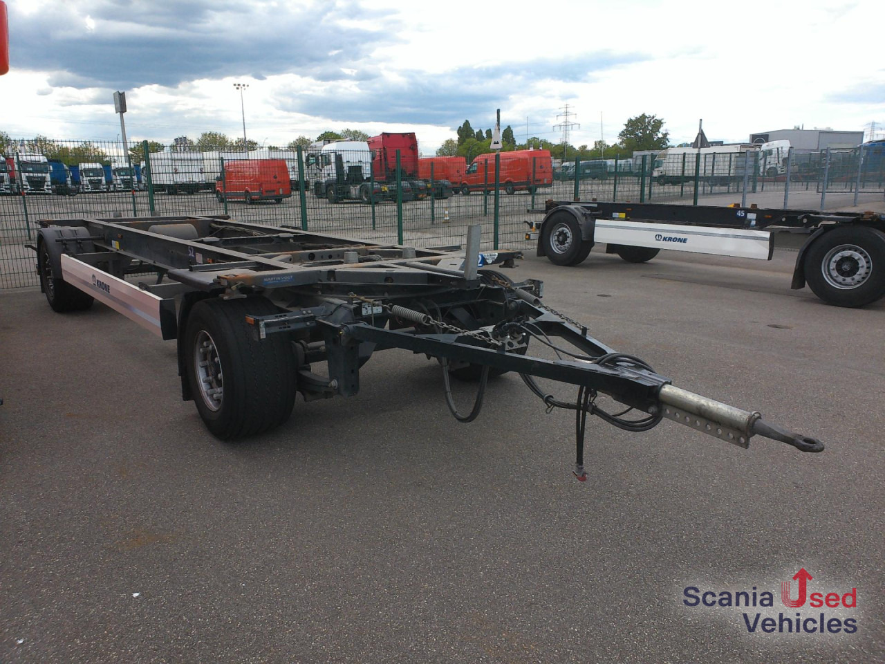 KRONE AZW 18 DB Wechselaufbau verstellbare Deichsel - Container transporter/ Swap body trailer: picture 1 KRONE AZW 18 DB Wechselaufbau verstellbare Deichsel - Container transporter/ Swap body trailer: picture 1