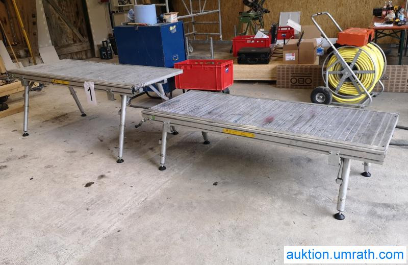 Workshop equipment Posten Konvolut Zarges Plattform Laufsteg Bühne Überstieg Gehsteig Sockel Treppen Aluminium hochwertig: picture 22